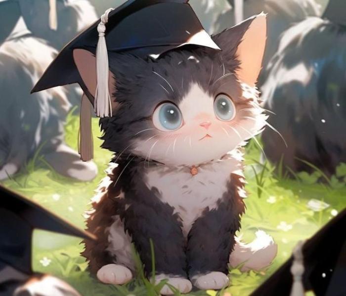 Hình ảnh mèo anh ba tư cute chibi