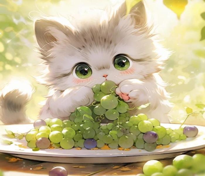 Ảnh đại diện mèo anime cute đáng yêu