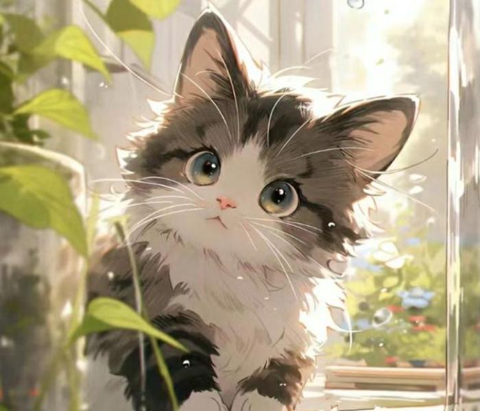 Hình ảnh mèo anime cute đẹp nhất