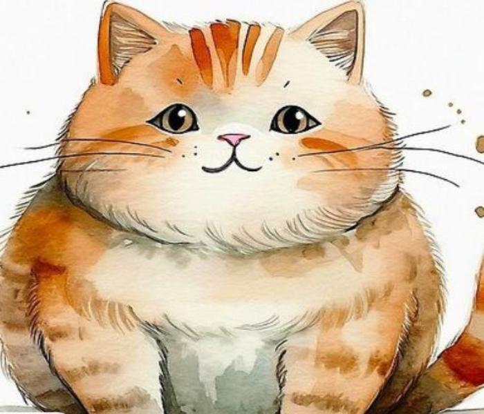 Ảnh mèo béo đáng yêu cute