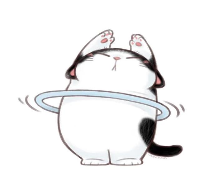Hình ảnh mèo chibi mập ú