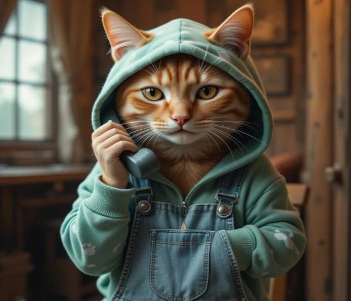 Hình ảnh mèo chibi ngầu đáng yêu