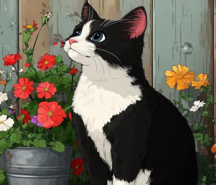 Hình ảnh mèo anime cute đẹp nhất