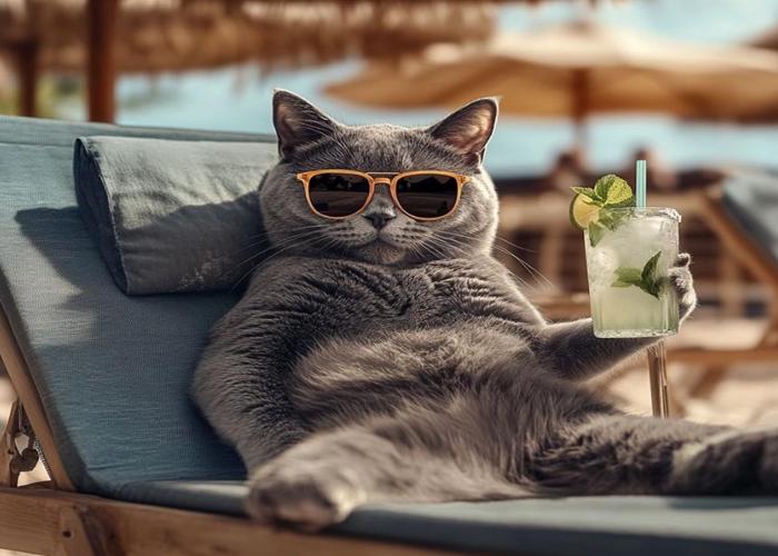 Hình ảnh mèo đeo kính cực ngầu, đáng yêu