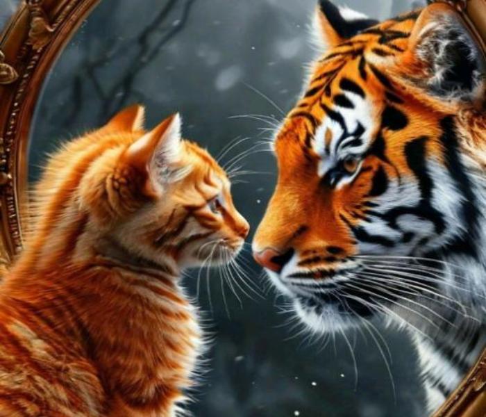 BST hình ảnh mèo hóa hổ cực ngầu