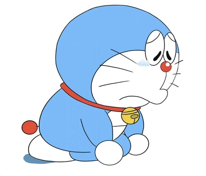 Hình ảnh mèo hoạt hình cute buồn