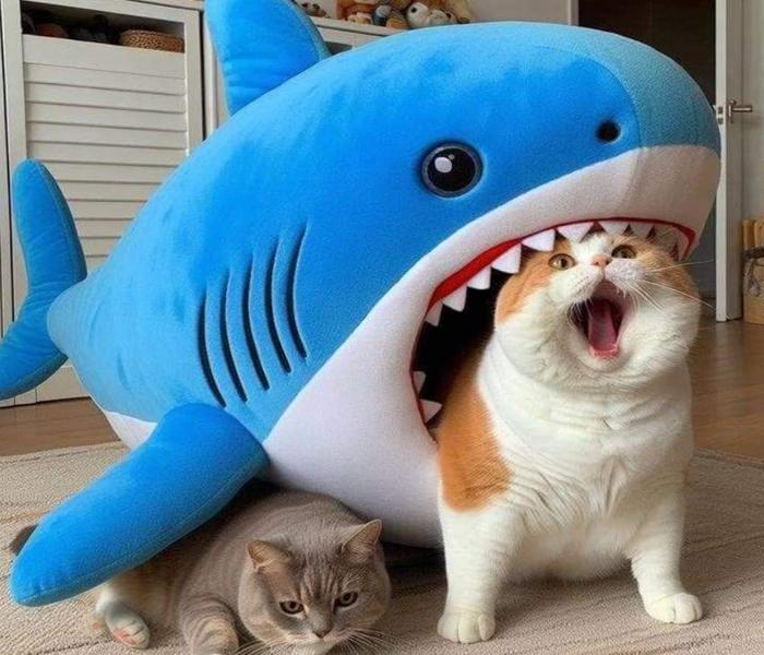 Hình ảnh con mèo ngáo ngố meme gây cười
