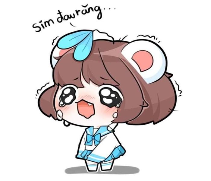 Hình ảnh mèo Simmy chibi cute