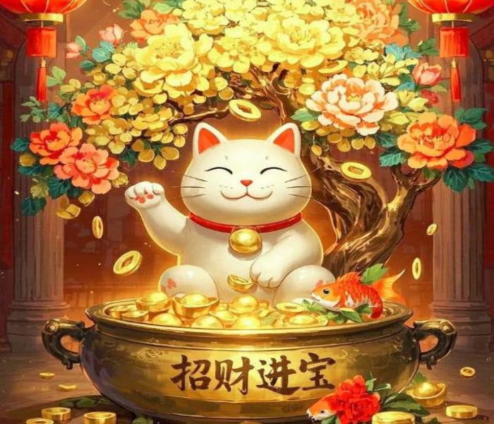 Hình mèo thần tài 3d