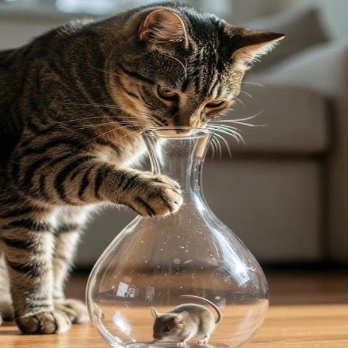 Hình ảnh mèo và chuột đẹp, dễ thương