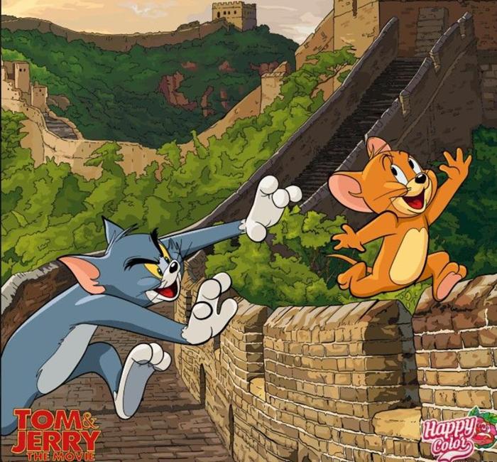 Hình ảnh mèo Tom và Jerry cute ngộ nghĩnh