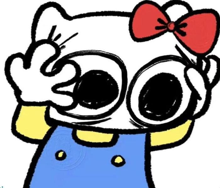 Hình vẽ mèo Hello Kitty cute hoạt hình