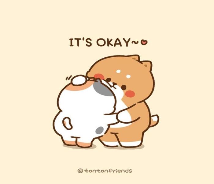 Hình mèo đôi chibi cute