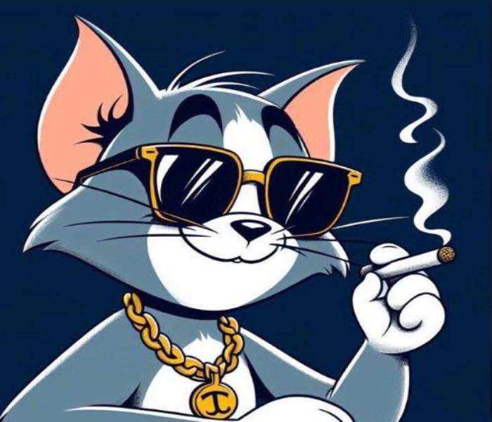 Hình ảnh mèo hoạt hình cool ngầu