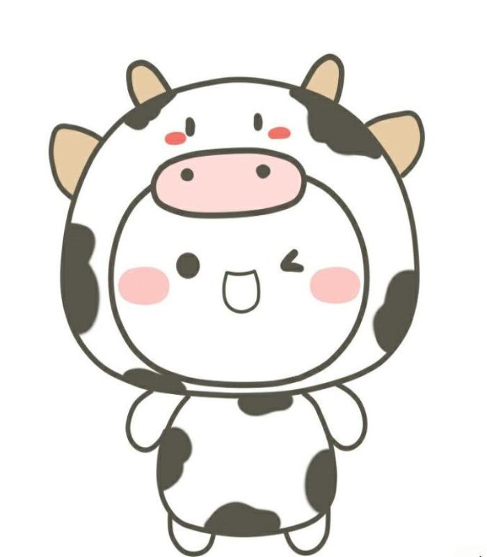 Hình ảnh con bò chibi dễ thương