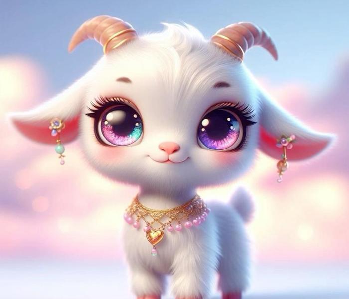 Hình ảnh con dê cute