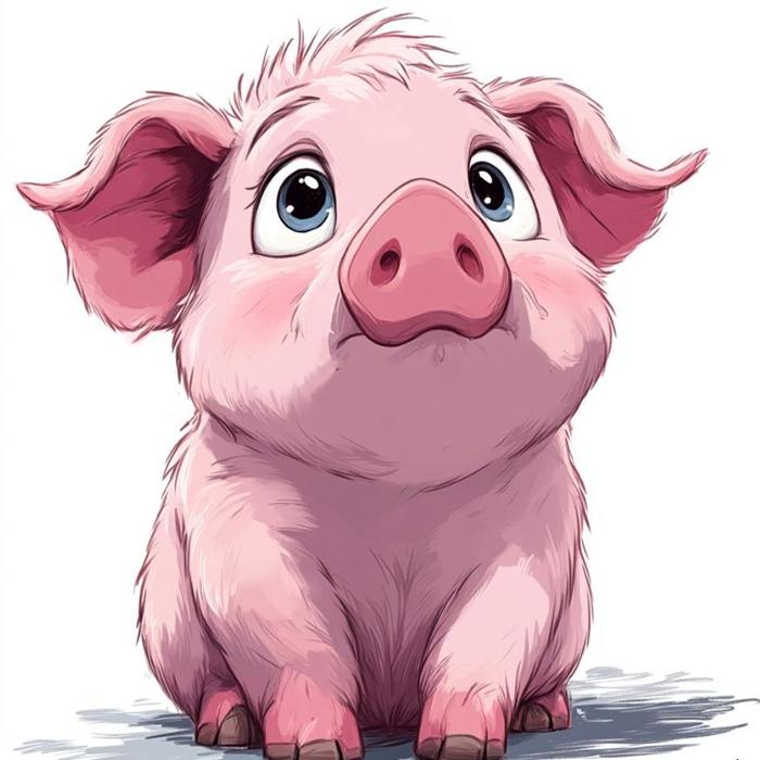 Hình ảnh con heo mập cute