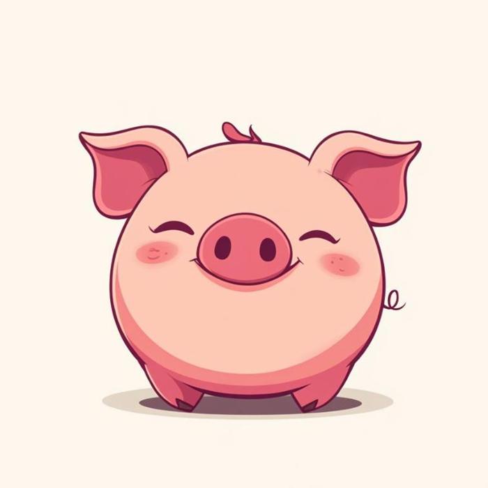Hình ảnh con heo mập cute