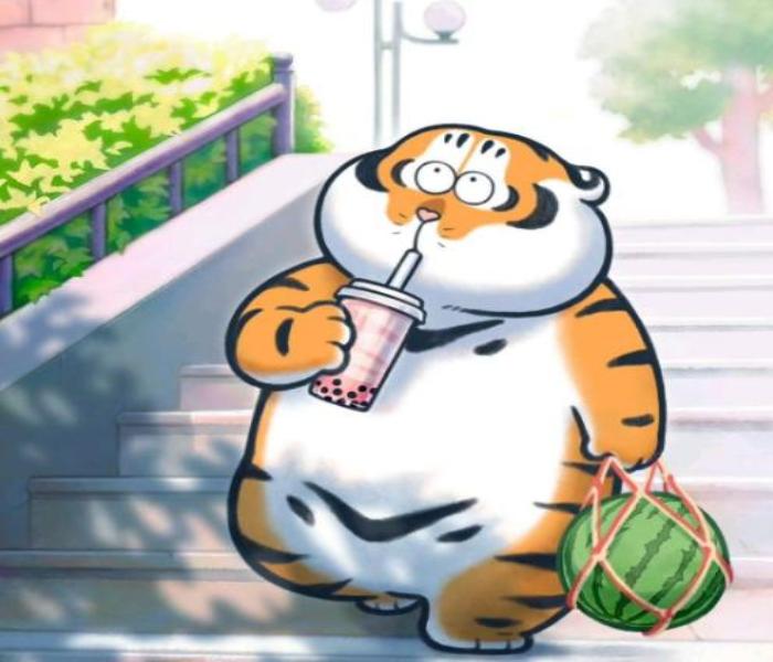 Hình ảnh hổ mập chibi cute