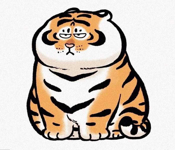 Hình ảnh hổ mập chibi cute