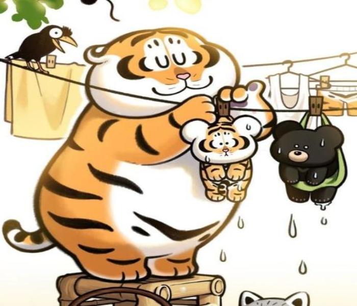 Hình ảnh hổ mập chibi cute