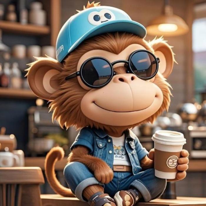 Hình ảnh con khỉ ngầu đeo kính