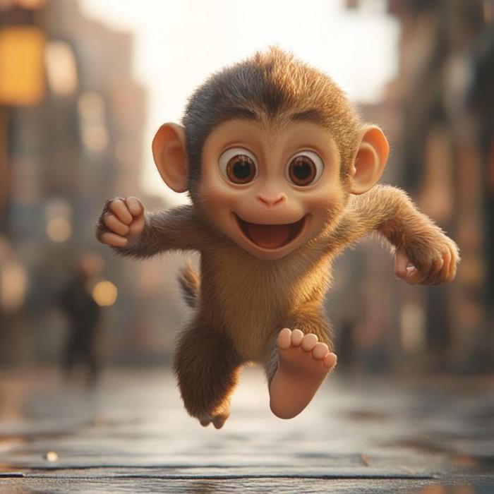Hình ảnh chú khỉ cute