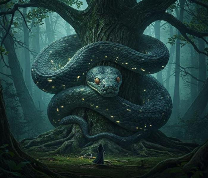 Hình ảnh mãng xà ngầu 3D
