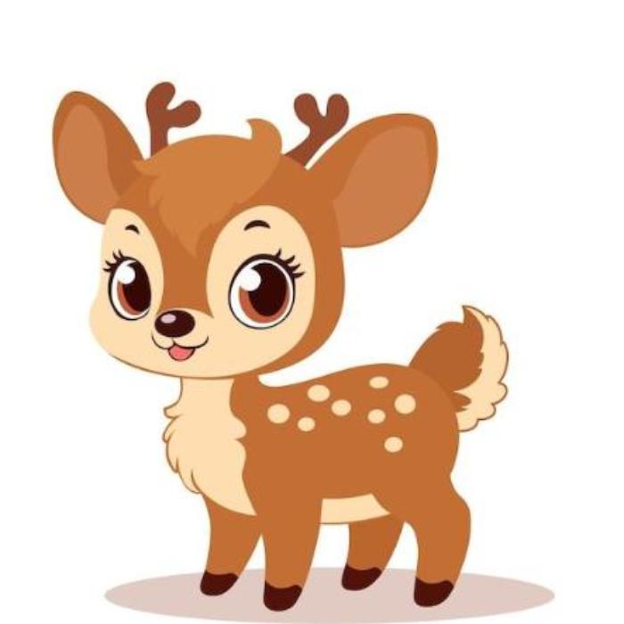 Hình ảnh con nai chibi anime
