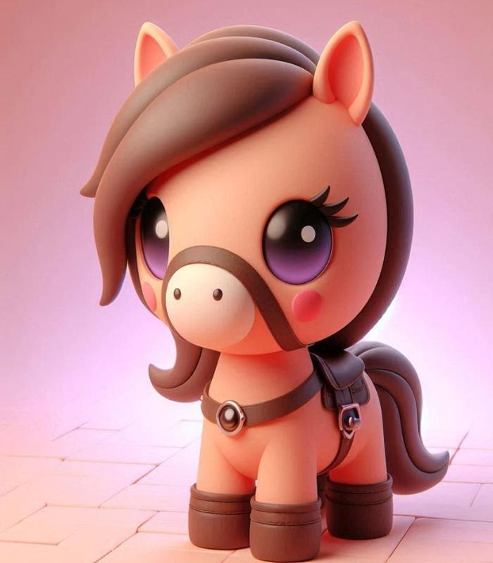 Hình ảnh ngựa chibi anime