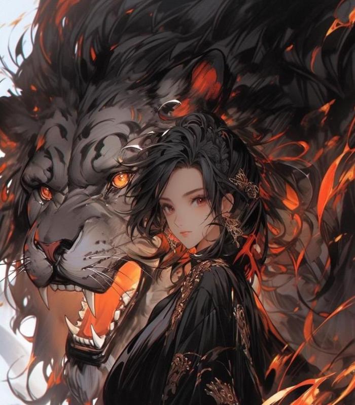 Hình ảnh sư tử anime nữ