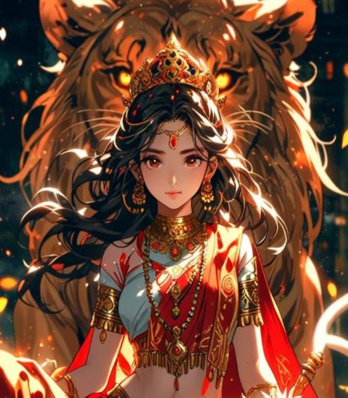 Hình ảnh sư tử anime nữ