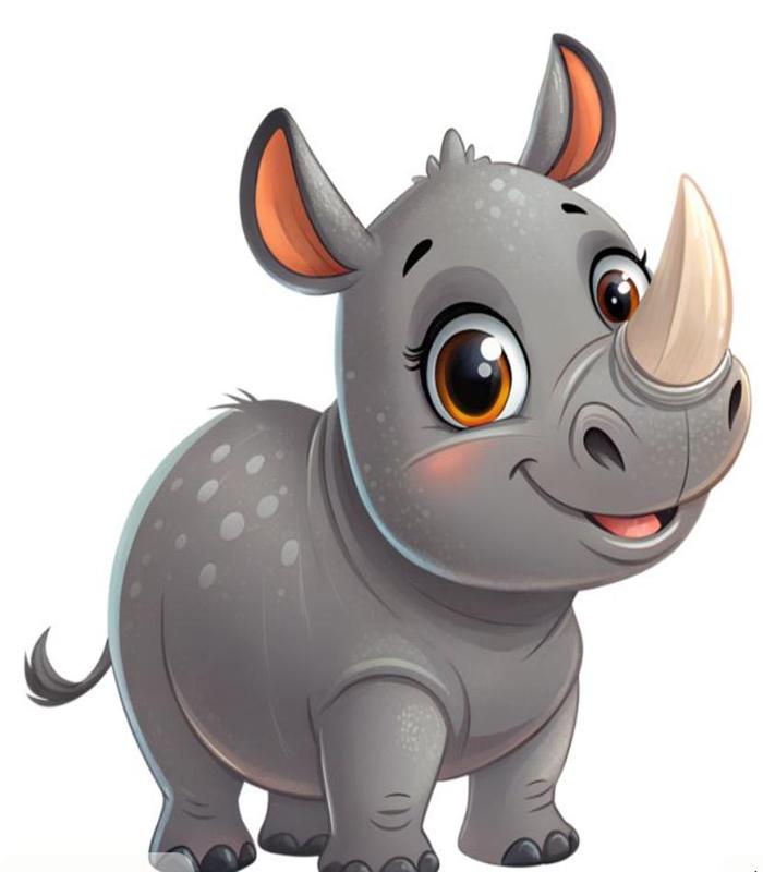 Hình ảnh tê giác dễ thương