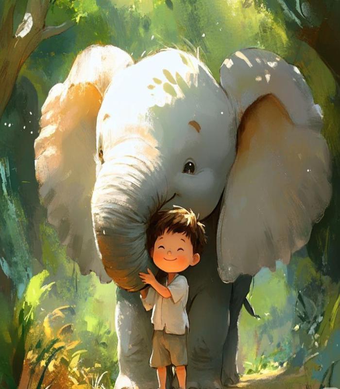 Hình ảnh con voi cute dễ thương