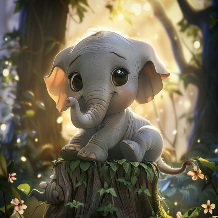 HÌnh ảnh con voi hoạt hình