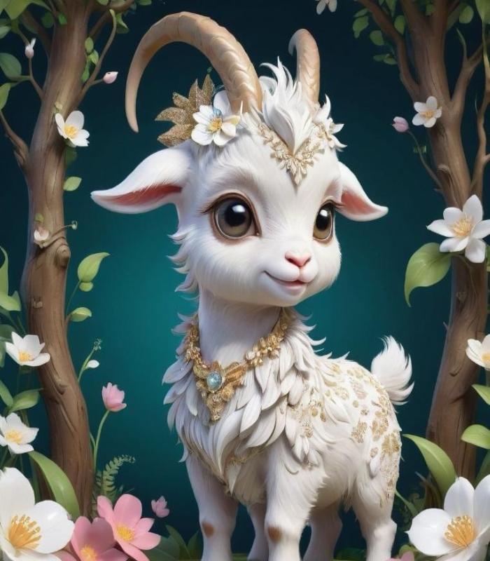 Hình ảnh dê núi chibi cute