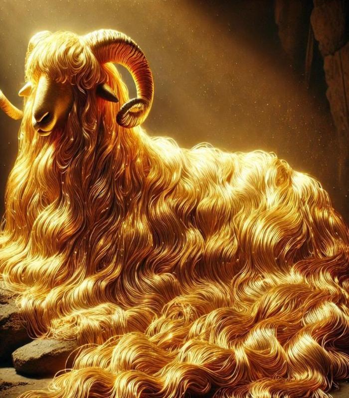 Hình ảnh dê vàng ngầu