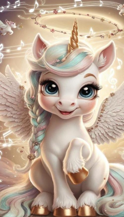 Hình nền điện thoại ảnh ngựa Pony dễ thương