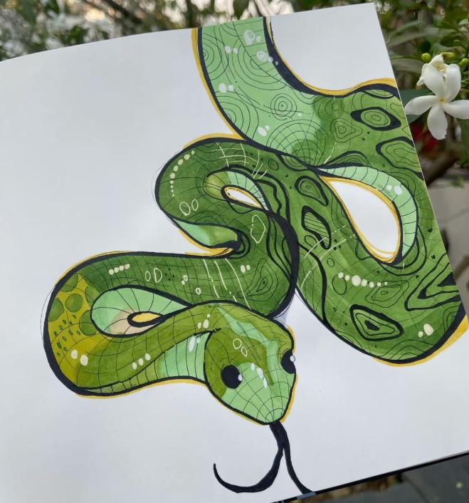 Hình vẽ rắn đẹp nhất