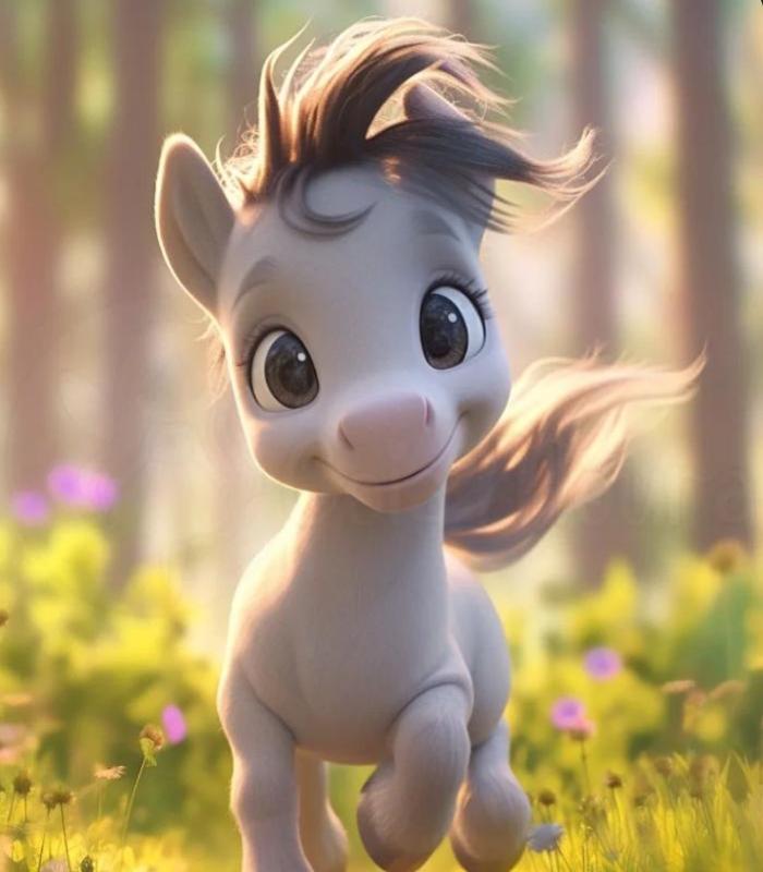 Hình ảnh ngựa cute