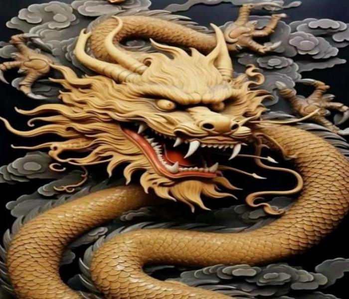 Bộ ảnh rồng vàng đẹp xỉu