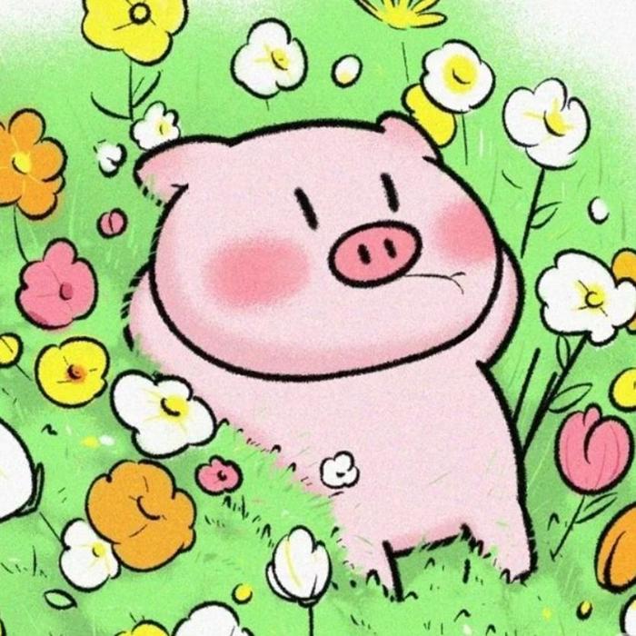 Avatar heo hồng cute