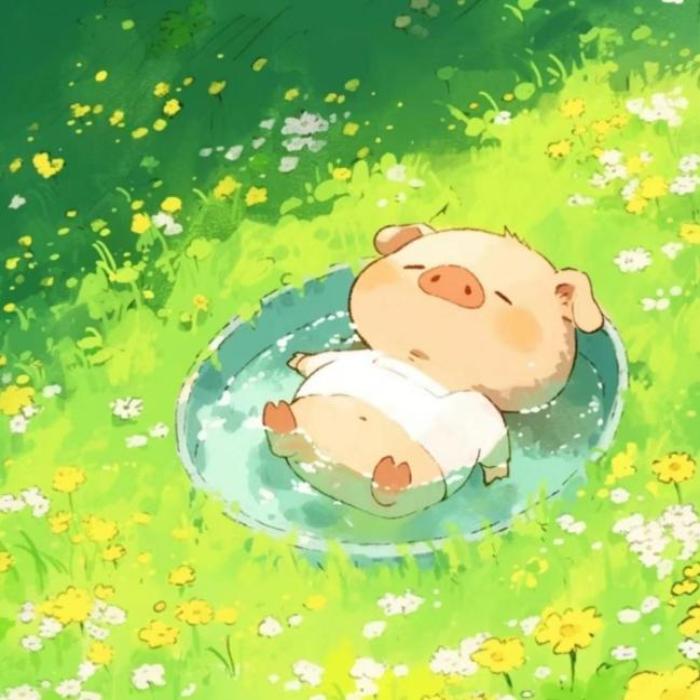 Avatar heo hồng cute