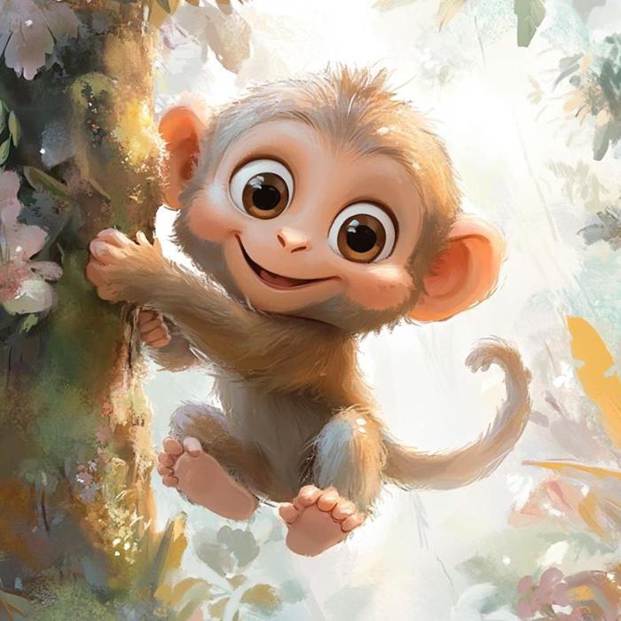 Hình ảnh avatar khỉ cute 
