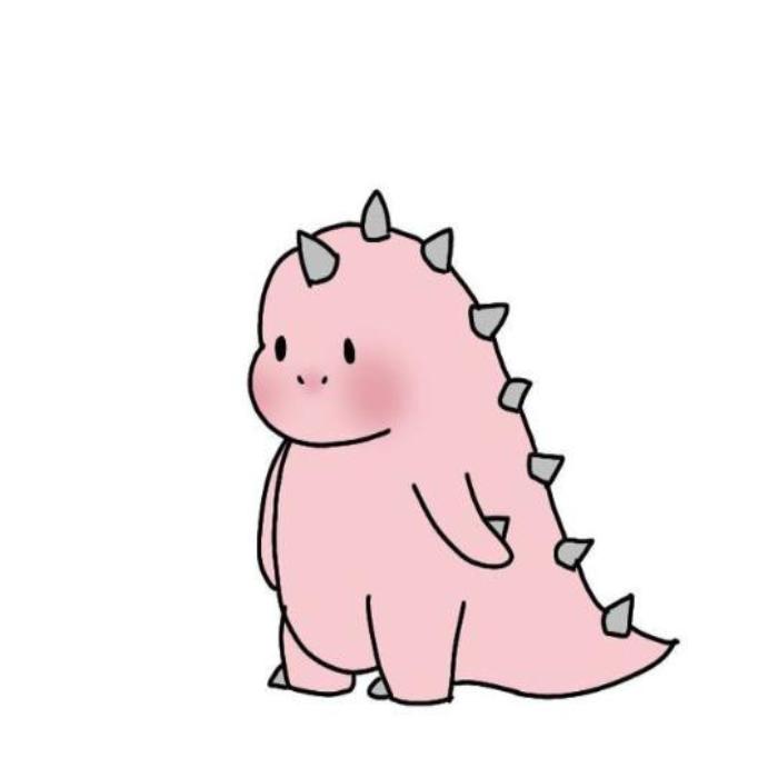 Ảnh đại diện khủng long hồng chibi