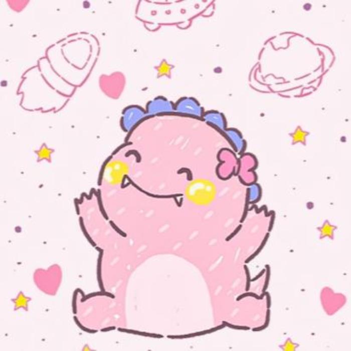 Miễn Phí +100 Hình Đại Diện Khủng Long Xanh, Hồng Dễ Thương Cute