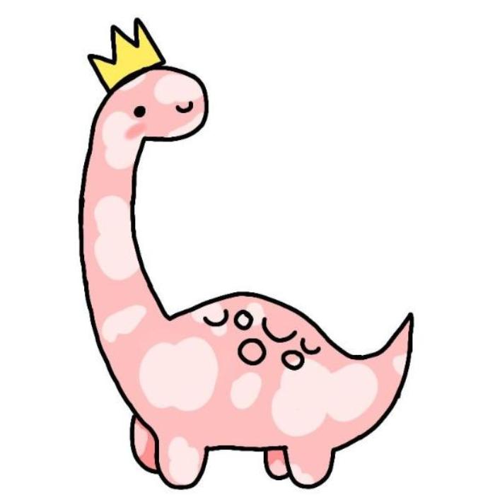 Ảnh đại diện khủng long hồng chibi