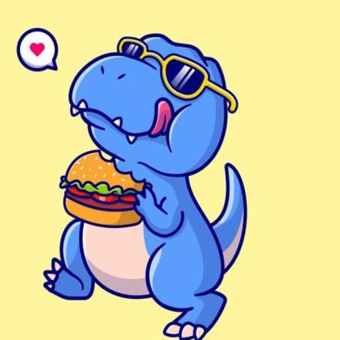 Ảnh đại diện khủng long ngầu chibi