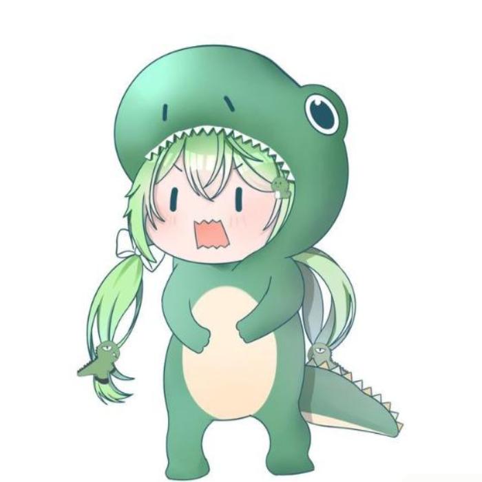 Avatar khủng long xanh anime 