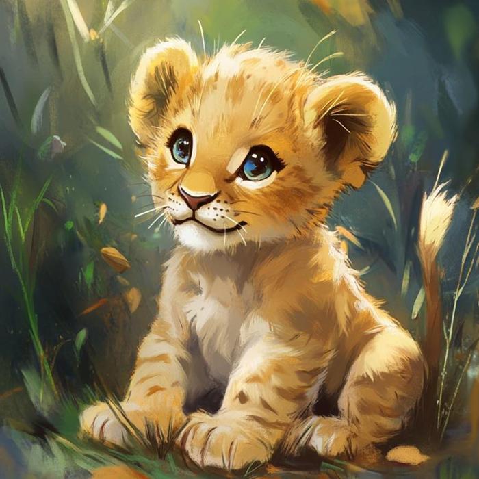 Avatar sư tử chibi